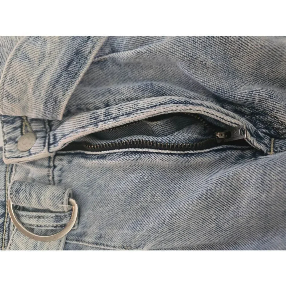 Women's H&M Ultra High Waisted Paperbag Mom Straight Leg‎ Jeans Size 4 - Picture 8 of 11